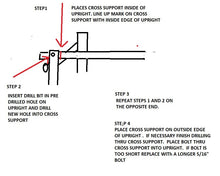 Load image into Gallery viewer, Arbor A Driftwood Cross Support Replacement