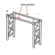 Load image into Gallery viewer, Arbor A Driftwood Cross Support Replacement