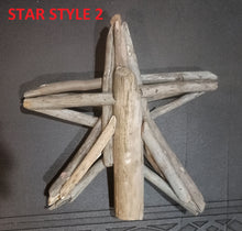 Load image into Gallery viewer, Handcrafted Driftwood Christmas Tree Star Topper - Three Styles to Choose From