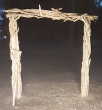 Load image into Gallery viewer, Two Post Premium Driftwood Wedding Arch H 7 ft x W 6 ft Includes Steel Stake Kit ARC