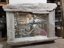 Load image into Gallery viewer, Large Driftwood Mirror with Candle Shelf Custom Built To Your Specifications