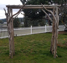 Load image into Gallery viewer, Driftwood Wedding Arch Four Post 6ft x 7ft Opening Self Standing AR1