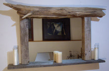 Load image into Gallery viewer, Large Driftwood Mirror with Candle Shelf Custom Built To Your Specifications