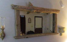 Load image into Gallery viewer, Large Driftwood Mirror with Candle Shelf Custom Built To Your Specifications