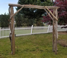 Load image into Gallery viewer, Driftwood Wedding Arch Four Post 6ft x 7ft Opening Self Standing AR1