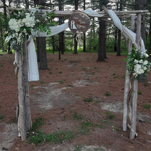 Load image into Gallery viewer, Driftwood Wedding Arch Four Post 6ft x 7ft Opening Self Standing AR1