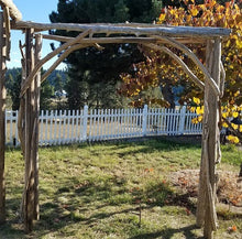Load image into Gallery viewer, Driftwood Wedding Arch Four Post 6ft x 7ft Opening Self Standing AR1