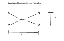 Load image into Gallery viewer, Hidden Steel Stake Kit for Driftwood Wedding Arch Garden Arbor Chappuh and Trellis