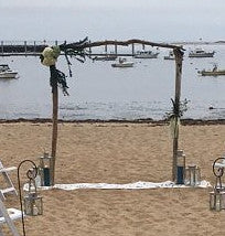 Load image into Gallery viewer, Driftwood Wedding Arch Two Post Rustic Garden Arbor 6' x 7' Opening ARB