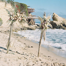 Load image into Gallery viewer, Driftwood Wedding Arch Two Post Rustic Garden Arbor 6' x 7' Opening ARB