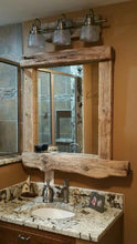 Load image into Gallery viewer, Large Driftwood Mirror with Candle Shelf Custom Built To Your Specifications