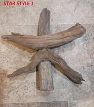 Load image into Gallery viewer, Handcrafted Driftwood Christmas Tree Star Topper - Three Styles to Choose From
