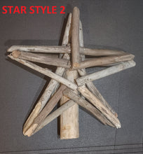 Load image into Gallery viewer, Handcrafted Driftwood Christmas Tree Star Topper - Three Styles to Choose From
