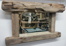 Load image into Gallery viewer, Large Driftwood Mirror with Candle Shelf Custom Built To Your Specifications
