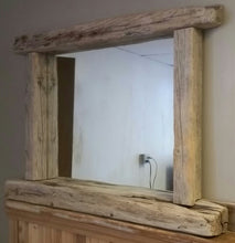 Load image into Gallery viewer, Large Driftwood Mirror with Candle Shelf Custom Built To Your Specifications
