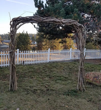 Load image into Gallery viewer, Two Post Premium Driftwood Wedding Arch H 7 ft x W 6 ft  Includes Steel Stake Kit ARC
