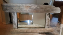 Load image into Gallery viewer, Large Driftwood Mirror with Candle Shelf Custom Built To Your Specifications
