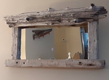 Load image into Gallery viewer, Large Driftwood Mirror with Candle Shelf Custom Built To Your Specifications
