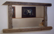 Load image into Gallery viewer, Large Driftwood Mirror with Candle Shelf Custom Built To Your Specifications
