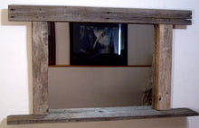 Load image into Gallery viewer, Large Driftwood Mirror with Candle Shelf Custom Built To Your Specifications
