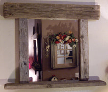 Load image into Gallery viewer, Large Driftwood Mirror with Candle Shelf Custom Built To Your Specifications
