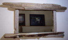 Load image into Gallery viewer, Large Driftwood Mirror with Candle Shelf Custom Built To Your Specifications
