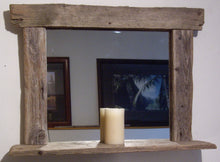 Load image into Gallery viewer, Large Driftwood Mirror with Candle Shelf Custom Built To Your Specifications
