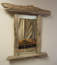 Load image into Gallery viewer, Large Driftwood Mirror with Candle Shelf Custom Built To Your Specifications
