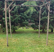 Load image into Gallery viewer, Driftwood Chuppah Wedding Arch Arbor Canopy Huppah Jewish Wedding Ceremony H 7 ft  x W 6ft  Free Standing CH1
